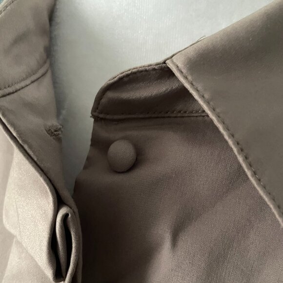 Ruffle Front Button Dress - Picture 3 of 5